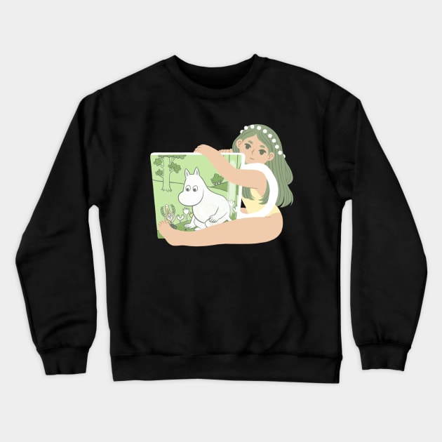 Little friend Mug Crewneck Sweatshirt by Janikainen
